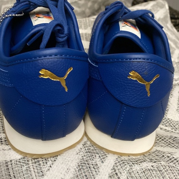 NWT Puma Roma ‘68  Heritage Blazing Blue men’s sneakers - Picture 5 of 7
